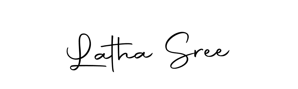 Design your own signature with our free online signature maker. With this signature software, you can create a handwritten (Autography-DOLnW) signature for name Latha Sree. Latha Sree signature style 10 images and pictures png