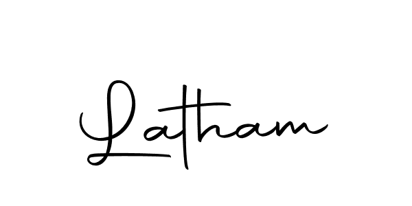 Use a signature maker to create a handwritten signature online. With this signature software, you can design (Autography-DOLnW) your own signature for name Latham. Latham signature style 10 images and pictures png