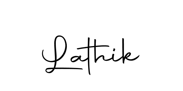 Make a beautiful signature design for name Lathik. With this signature (Autography-DOLnW) style, you can create a handwritten signature for free. Lathik signature style 10 images and pictures png