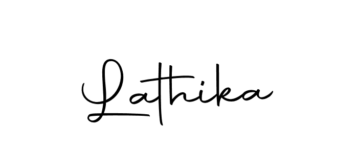 Create a beautiful signature design for name Lathika. With this signature (Autography-DOLnW) fonts, you can make a handwritten signature for free. Lathika signature style 10 images and pictures png