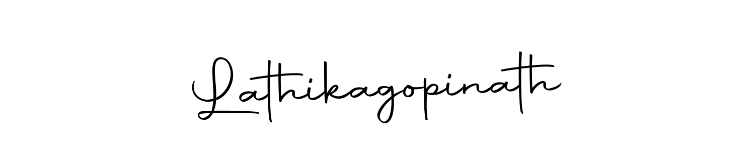 Create a beautiful signature design for name Lathikagopinath. With this signature (Autography-DOLnW) fonts, you can make a handwritten signature for free. Lathikagopinath signature style 10 images and pictures png