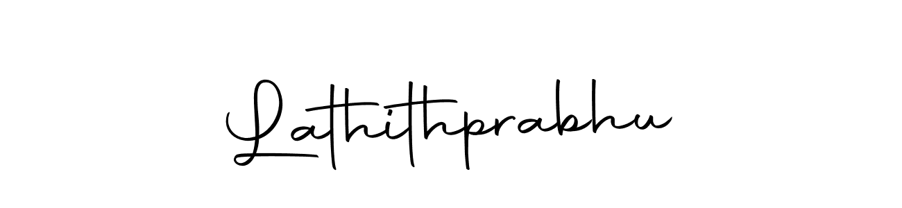 Design your own signature with our free online signature maker. With this signature software, you can create a handwritten (Autography-DOLnW) signature for name Lathithprabhu. Lathithprabhu signature style 10 images and pictures png