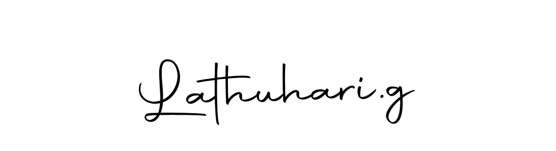 The best way (Autography-DOLnW) to make a short signature is to pick only two or three words in your name. The name Lathuhari.g include a total of six letters. For converting this name. Lathuhari.g signature style 10 images and pictures png