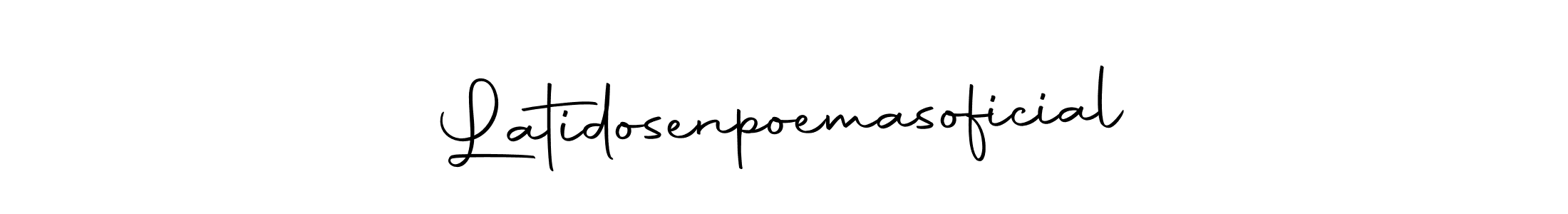 The best way (Autography-DOLnW) to make a short signature is to pick only two or three words in your name. The name Latidosenpoemasoficial include a total of six letters. For converting this name. Latidosenpoemasoficial signature style 10 images and pictures png