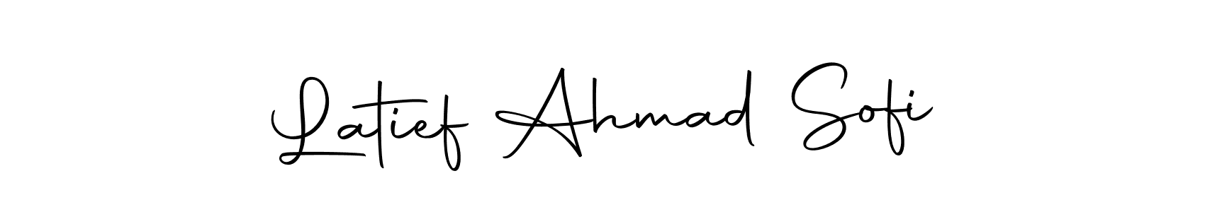 Design your own signature with our free online signature maker. With this signature software, you can create a handwritten (Autography-DOLnW) signature for name Latief Ahmad Sofi. Latief Ahmad Sofi signature style 10 images and pictures png