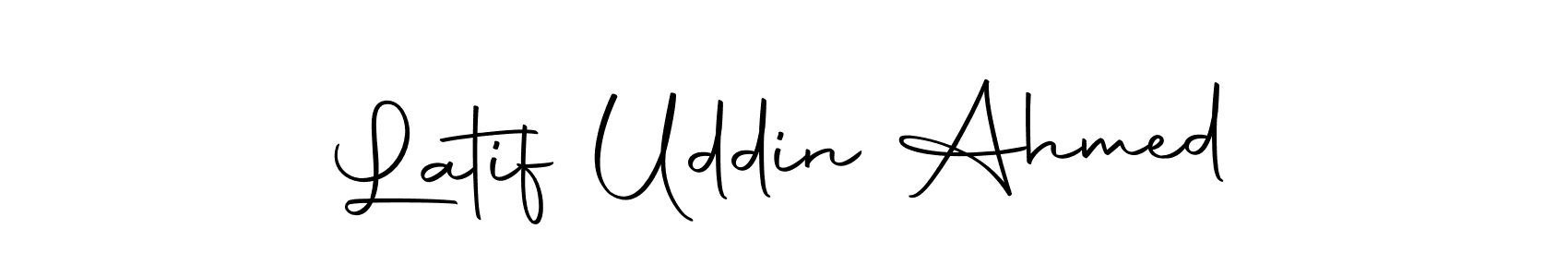Design your own signature with our free online signature maker. With this signature software, you can create a handwritten (Autography-DOLnW) signature for name Latif Uddin Ahmed. Latif Uddin Ahmed signature style 10 images and pictures png