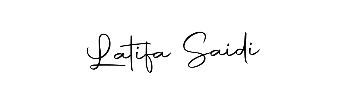 Also we have Latifa Saidi name is the best signature style. Create professional handwritten signature collection using Autography-DOLnW autograph style. Latifa Saidi signature style 10 images and pictures png