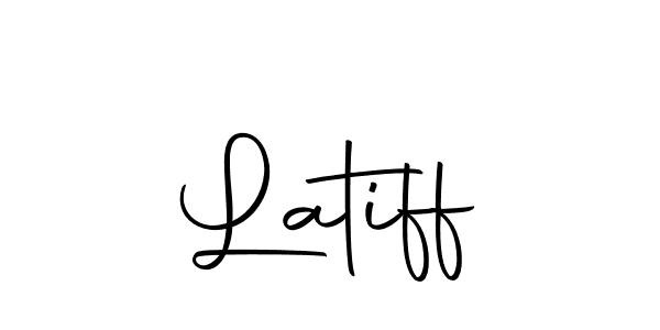 You should practise on your own different ways (Autography-DOLnW) to write your name (Latiff) in signature. don't let someone else do it for you. Latiff signature style 10 images and pictures png