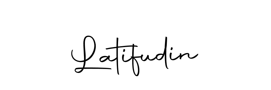 Latifudin stylish signature style. Best Handwritten Sign (Autography-DOLnW) for my name. Handwritten Signature Collection Ideas for my name Latifudin. Latifudin signature style 10 images and pictures png