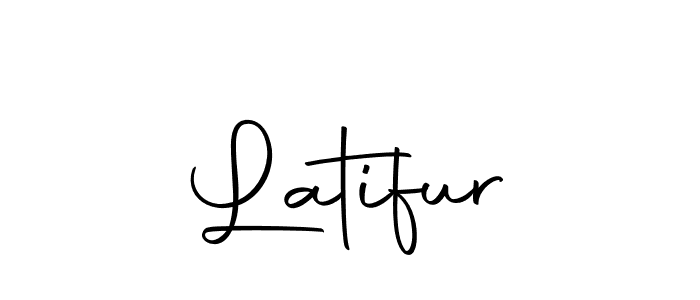 Design your own signature with our free online signature maker. With this signature software, you can create a handwritten (Autography-DOLnW) signature for name Latifur. Latifur signature style 10 images and pictures png