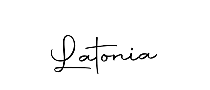 Make a beautiful signature design for name Latonia. With this signature (Autography-DOLnW) style, you can create a handwritten signature for free. Latonia signature style 10 images and pictures png
