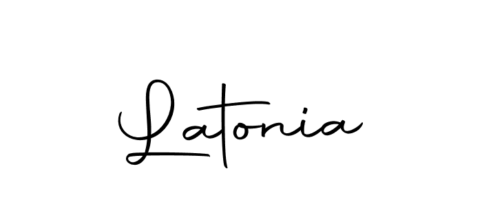 Make a beautiful signature design for name Latonia. With this signature (Autography-DOLnW) style, you can create a handwritten signature for free. Latonia signature style 10 images and pictures png