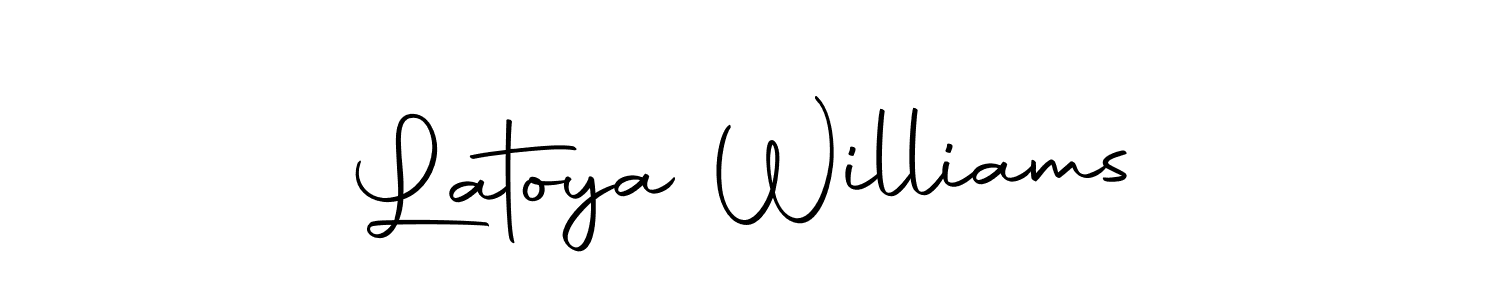 Make a beautiful signature design for name Latoya Williams. Use this online signature maker to create a handwritten signature for free. Latoya Williams signature style 10 images and pictures png