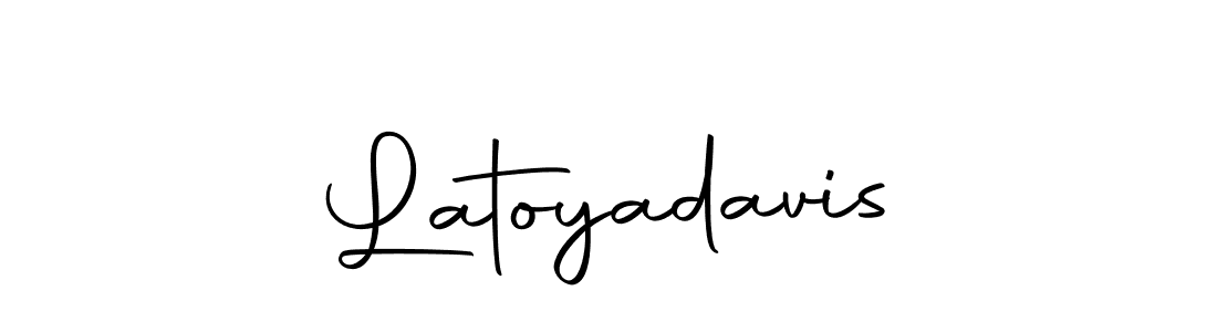 Design your own signature with our free online signature maker. With this signature software, you can create a handwritten (Autography-DOLnW) signature for name Latoyadavis. Latoyadavis signature style 10 images and pictures png