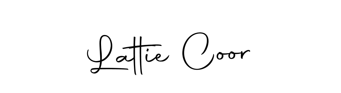 The best way (Autography-DOLnW) to make a short signature is to pick only two or three words in your name. The name Lattie Coor include a total of six letters. For converting this name. Lattie Coor signature style 10 images and pictures png