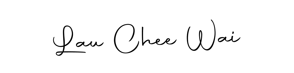 You should practise on your own different ways (Autography-DOLnW) to write your name (Lau Chee Wai) in signature. don't let someone else do it for you. Lau Chee Wai signature style 10 images and pictures png