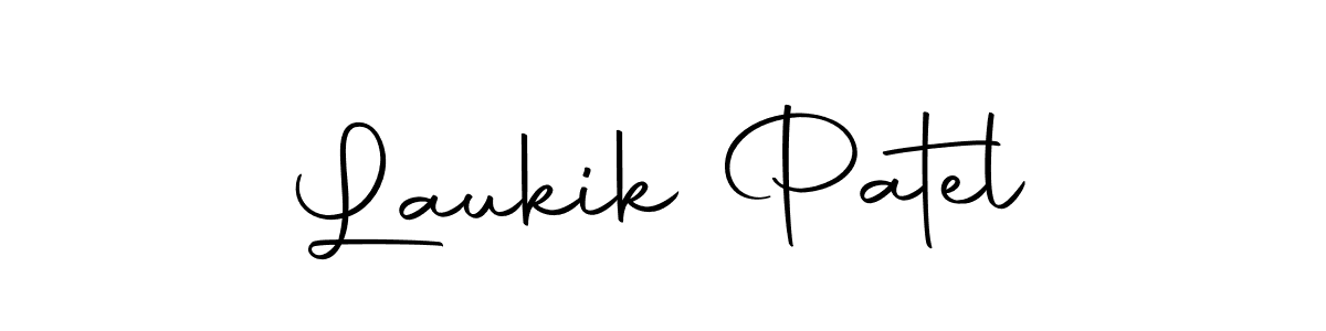 Design your own signature with our free online signature maker. With this signature software, you can create a handwritten (Autography-DOLnW) signature for name Laukik Patel. Laukik Patel signature style 10 images and pictures png