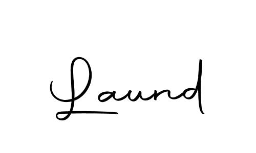 You should practise on your own different ways (Autography-DOLnW) to write your name (Laund) in signature. don't let someone else do it for you. Laund signature style 10 images and pictures png