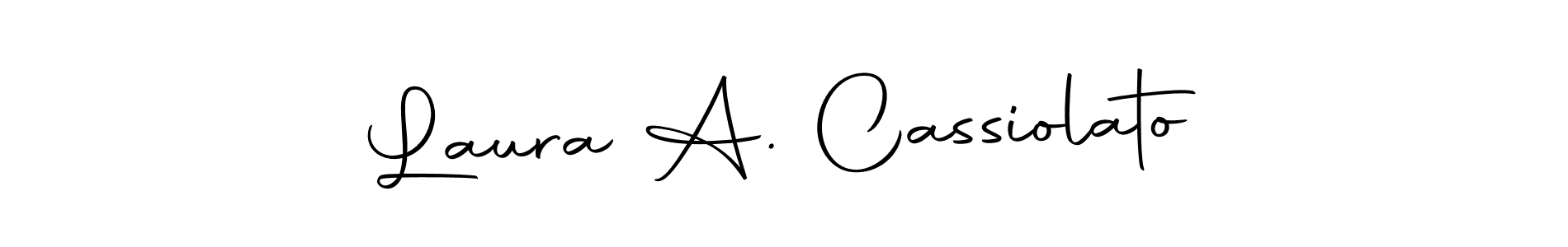 Design your own signature with our free online signature maker. With this signature software, you can create a handwritten (Autography-DOLnW) signature for name Laura A. Cassiolato. Laura A. Cassiolato signature style 10 images and pictures png