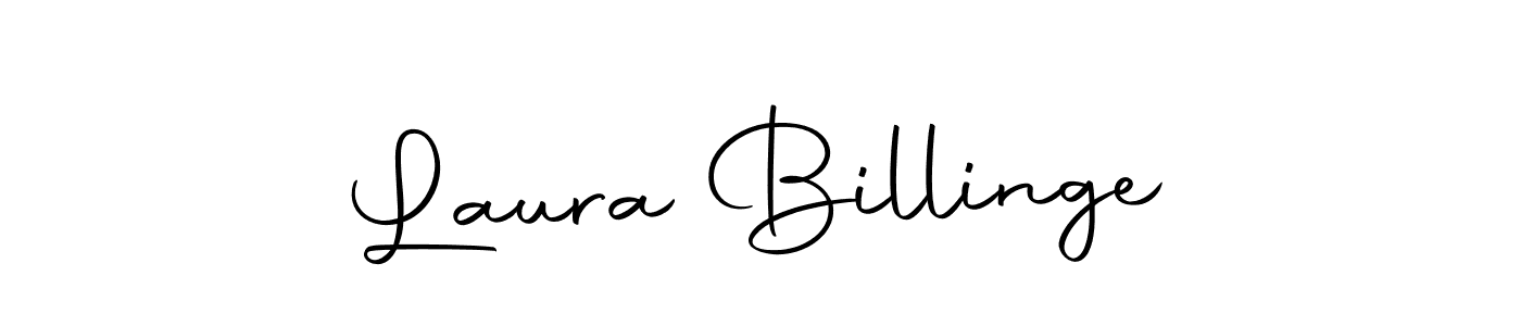 How to make Laura Billinge name signature. Use Autography-DOLnW style for creating short signs online. This is the latest handwritten sign. Laura Billinge signature style 10 images and pictures png