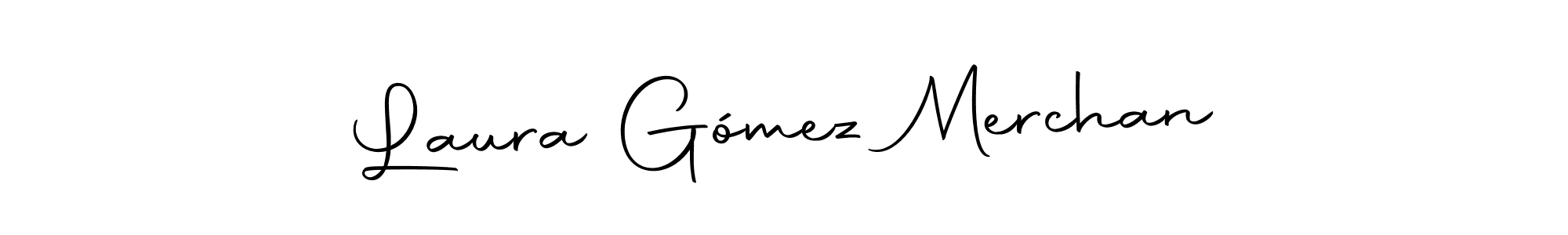How to make Laura Gómez Merchan name signature. Use Autography-DOLnW style for creating short signs online. This is the latest handwritten sign. Laura Gómez Merchan signature style 10 images and pictures png