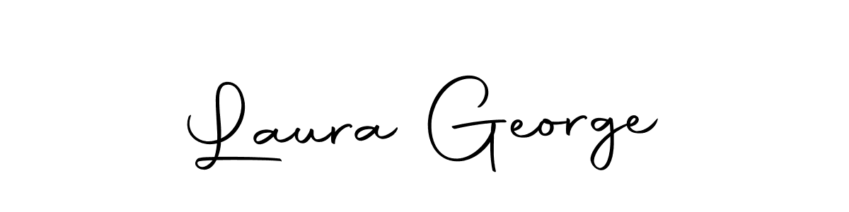 How to make Laura George name signature. Use Autography-DOLnW style for creating short signs online. This is the latest handwritten sign. Laura George signature style 10 images and pictures png