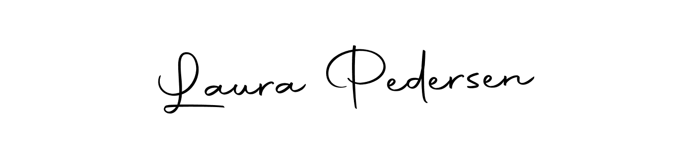 How to make Laura Pedersen name signature. Use Autography-DOLnW style for creating short signs online. This is the latest handwritten sign. Laura Pedersen signature style 10 images and pictures png