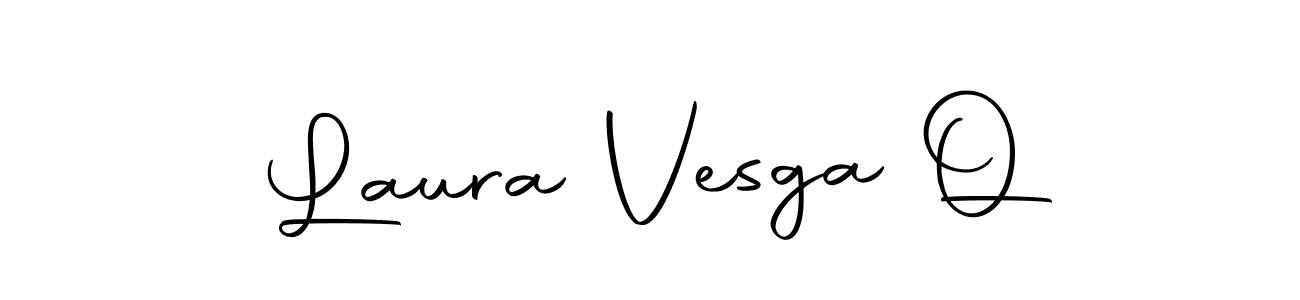 How to make Laura Vesga Q name signature. Use Autography-DOLnW style for creating short signs online. This is the latest handwritten sign. Laura Vesga Q signature style 10 images and pictures png