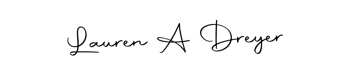 Create a beautiful signature design for name Lauren A Dreyer. With this signature (Autography-DOLnW) fonts, you can make a handwritten signature for free. Lauren A Dreyer signature style 10 images and pictures png