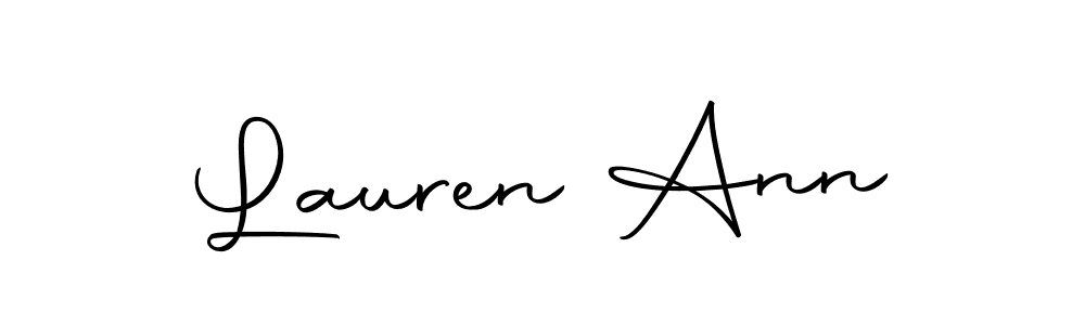 Lauren Ann stylish signature style. Best Handwritten Sign (Autography-DOLnW) for my name. Handwritten Signature Collection Ideas for my name Lauren Ann. Lauren Ann signature style 10 images and pictures png