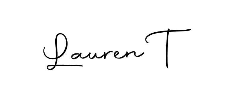 Use a signature maker to create a handwritten signature online. With this signature software, you can design (Autography-DOLnW) your own signature for name Lauren T. Lauren T signature style 10 images and pictures png