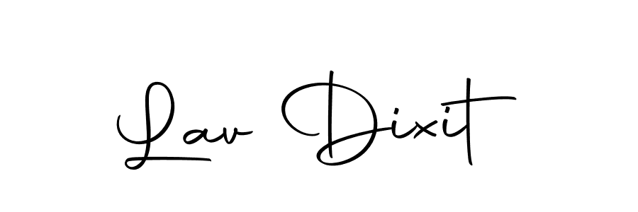 You should practise on your own different ways (Autography-DOLnW) to write your name (Lav Dixit) in signature. don't let someone else do it for you. Lav Dixit signature style 10 images and pictures png