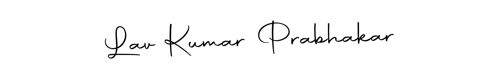 if you are searching for the best signature style for your name Lav Kumar Prabhakar. so please give up your signature search. here we have designed multiple signature styles  using Autography-DOLnW. Lav Kumar Prabhakar signature style 10 images and pictures png