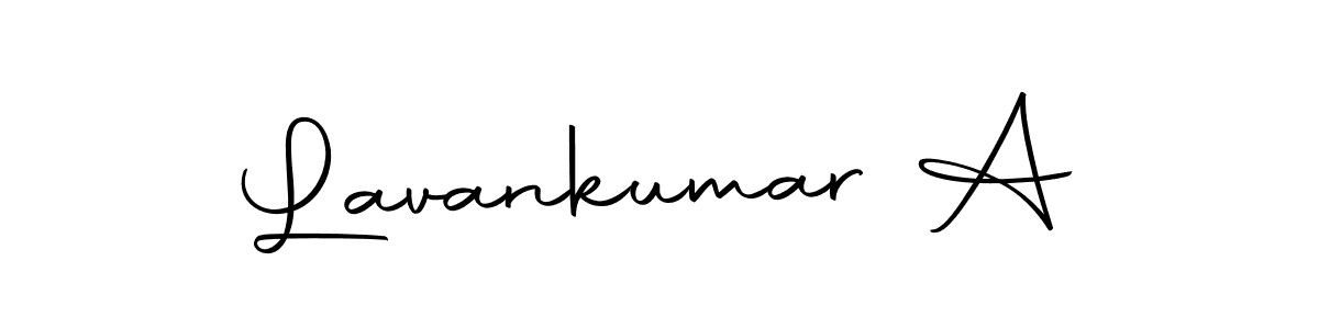 Use a signature maker to create a handwritten signature online. With this signature software, you can design (Autography-DOLnW) your own signature for name Lavankumar A. Lavankumar A signature style 10 images and pictures png