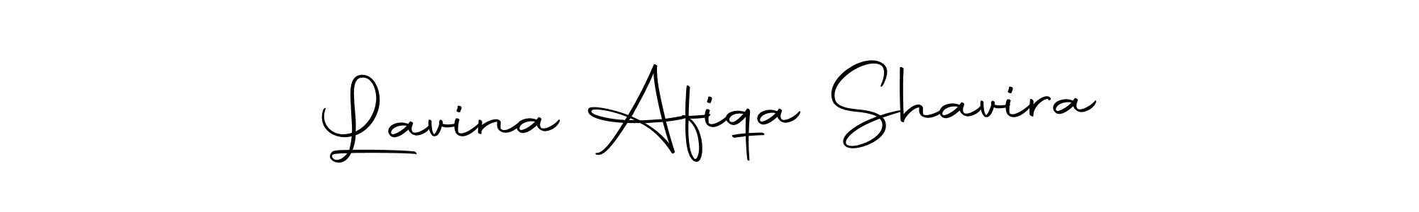 Autography-DOLnW is a professional signature style that is perfect for those who want to add a touch of class to their signature. It is also a great choice for those who want to make their signature more unique. Get Lavina Afiqa Shavira name to fancy signature for free. Lavina Afiqa Shavira signature style 10 images and pictures png