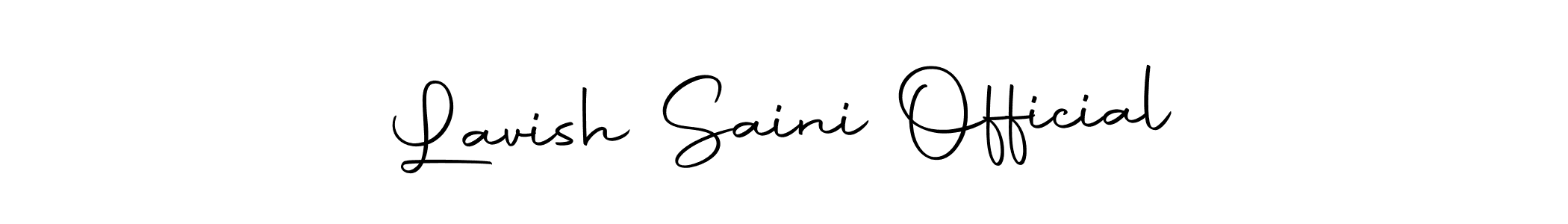 How to make Lavish Saini Official name signature. Use Autography-DOLnW style for creating short signs online. This is the latest handwritten sign. Lavish Saini Official signature style 10 images and pictures png