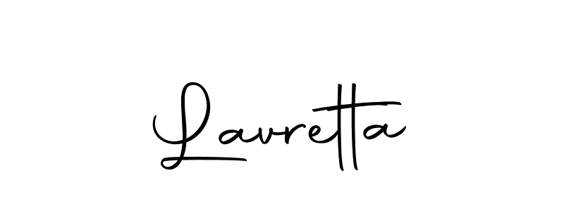 Create a beautiful signature design for name Lavretta. With this signature (Autography-DOLnW) fonts, you can make a handwritten signature for free. Lavretta signature style 10 images and pictures png