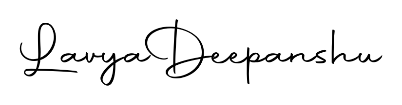 Lavya  Deepanshu stylish signature style. Best Handwritten Sign (Autography-DOLnW) for my name. Handwritten Signature Collection Ideas for my name Lavya  Deepanshu. Lavya  Deepanshu signature style 10 images and pictures png