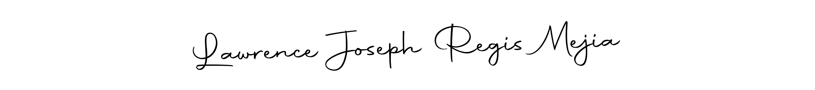 Also we have Lawrence Joseph Regis Mejia name is the best signature style. Create professional handwritten signature collection using Autography-DOLnW autograph style. Lawrence Joseph Regis Mejia signature style 10 images and pictures png