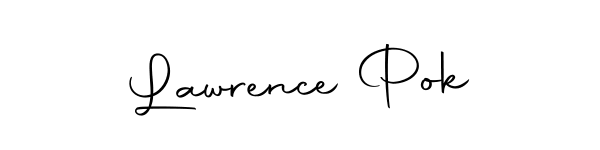 Make a beautiful signature design for name Lawrence Pok. With this signature (Autography-DOLnW) style, you can create a handwritten signature for free. Lawrence Pok signature style 10 images and pictures png