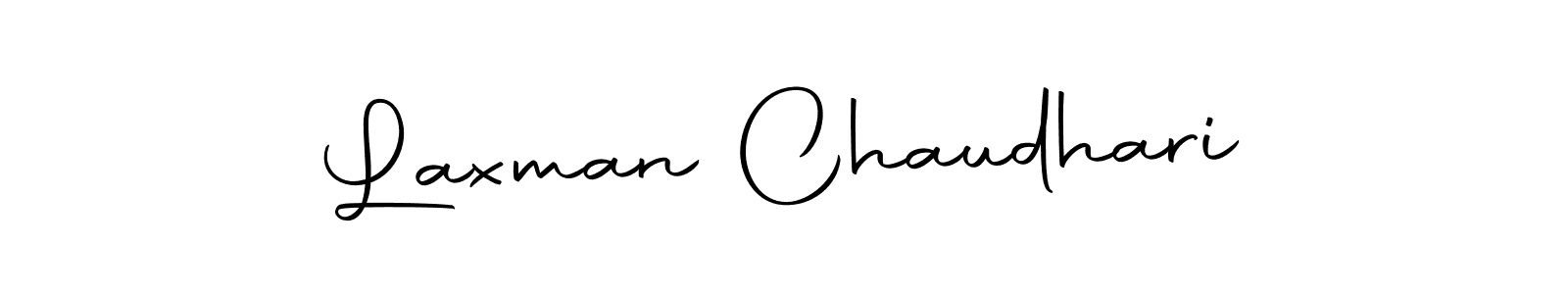 Design your own signature with our free online signature maker. With this signature software, you can create a handwritten (Autography-DOLnW) signature for name Laxman Chaudhari. Laxman Chaudhari signature style 10 images and pictures png