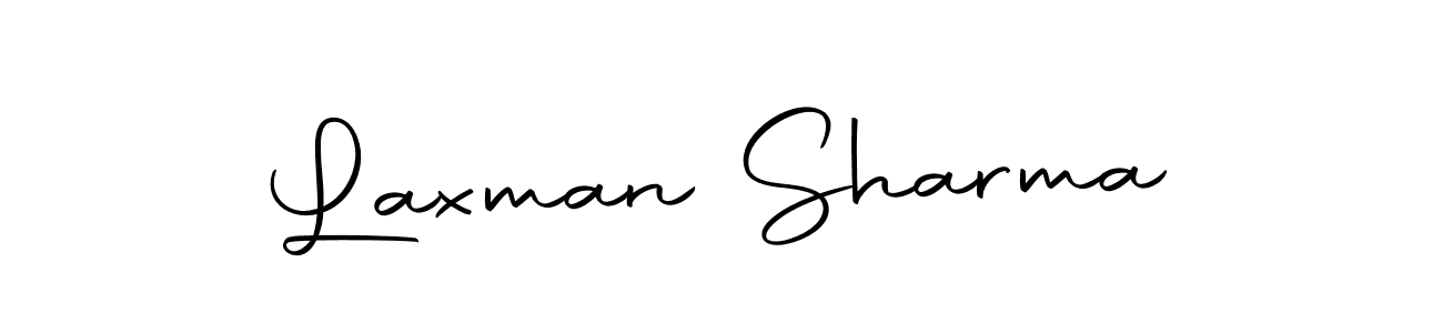 Create a beautiful signature design for name Laxman Sharma. With this signature (Autography-DOLnW) fonts, you can make a handwritten signature for free. Laxman Sharma signature style 10 images and pictures png