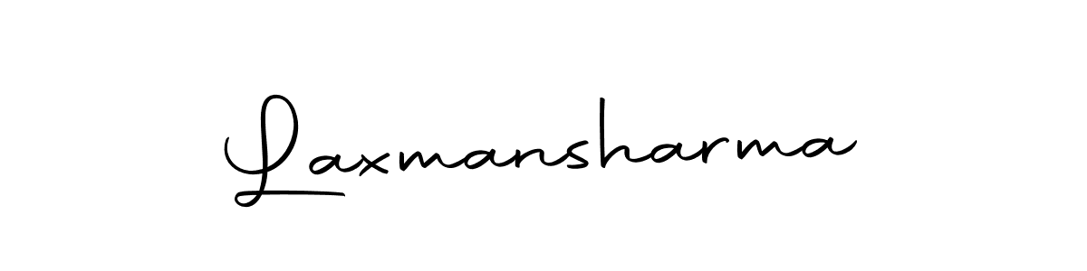 How to make Laxmansharma name signature. Use Autography-DOLnW style for creating short signs online. This is the latest handwritten sign. Laxmansharma signature style 10 images and pictures png