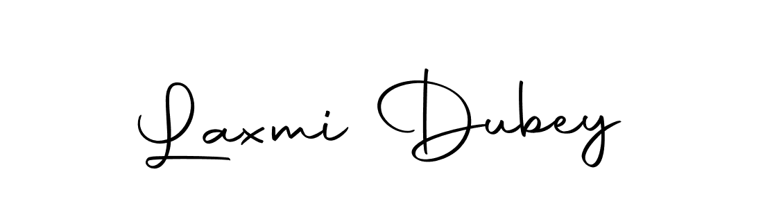 How to make Laxmi Dubey name signature. Use Autography-DOLnW style for creating short signs online. This is the latest handwritten sign. Laxmi Dubey signature style 10 images and pictures png