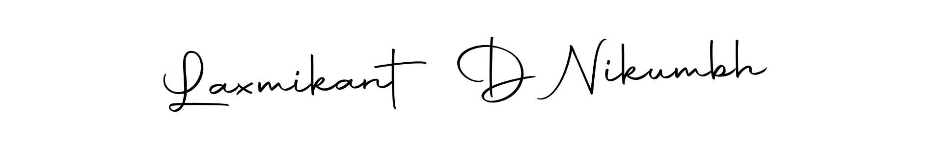 Create a beautiful signature design for name Laxmikant D Nikumbh. With this signature (Autography-DOLnW) fonts, you can make a handwritten signature for free. Laxmikant D Nikumbh signature style 10 images and pictures png