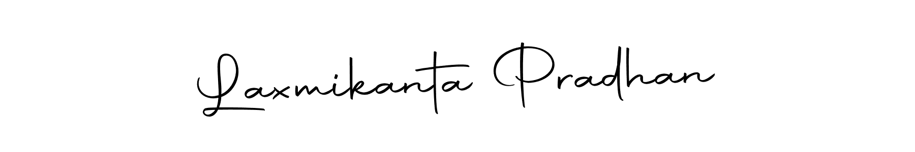 The best way (Autography-DOLnW) to make a short signature is to pick only two or three words in your name. The name Laxmikanta Pradhan include a total of six letters. For converting this name. Laxmikanta Pradhan signature style 10 images and pictures png