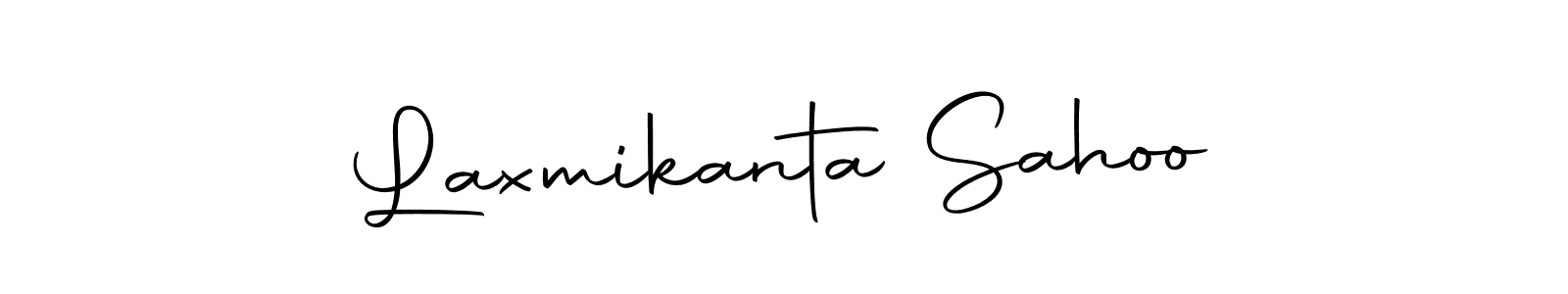 How to make Laxmikanta Sahoo name signature. Use Autography-DOLnW style for creating short signs online. This is the latest handwritten sign. Laxmikanta Sahoo signature style 10 images and pictures png