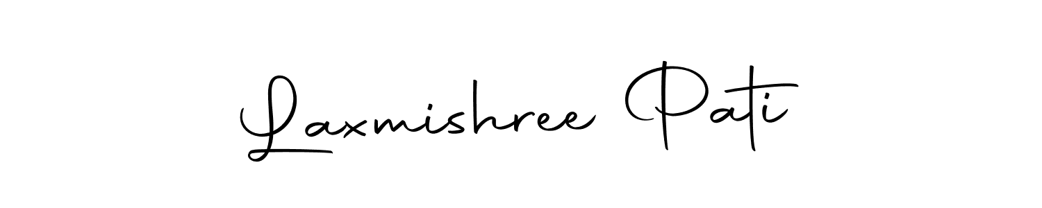 You should practise on your own different ways (Autography-DOLnW) to write your name (Laxmishree Pati) in signature. don't let someone else do it for you. Laxmishree Pati signature style 10 images and pictures png