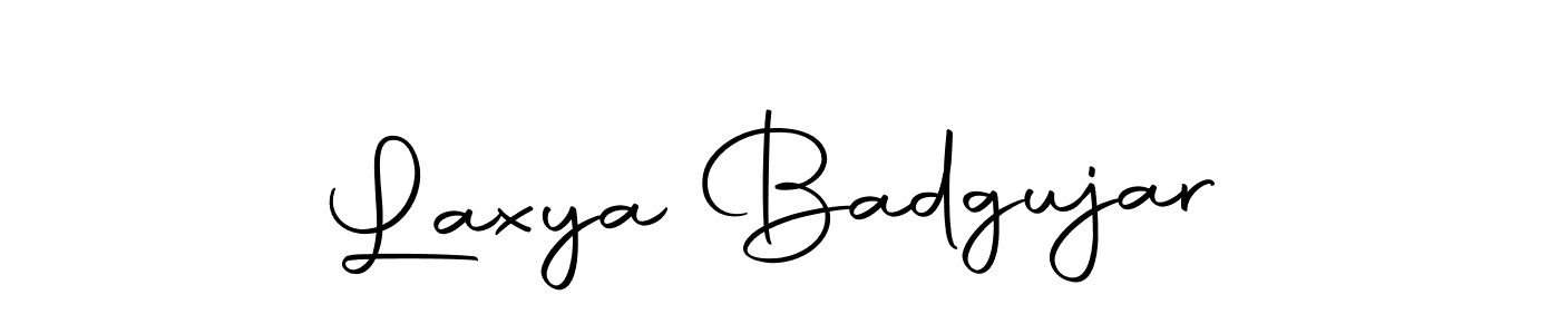 Also we have Laxya Badgujar name is the best signature style. Create professional handwritten signature collection using Autography-DOLnW autograph style. Laxya Badgujar signature style 10 images and pictures png
