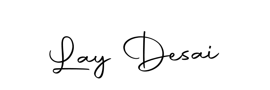 Similarly Autography-DOLnW is the best handwritten signature design. Signature creator online .You can use it as an online autograph creator for name Lay Desai. Lay Desai signature style 10 images and pictures png